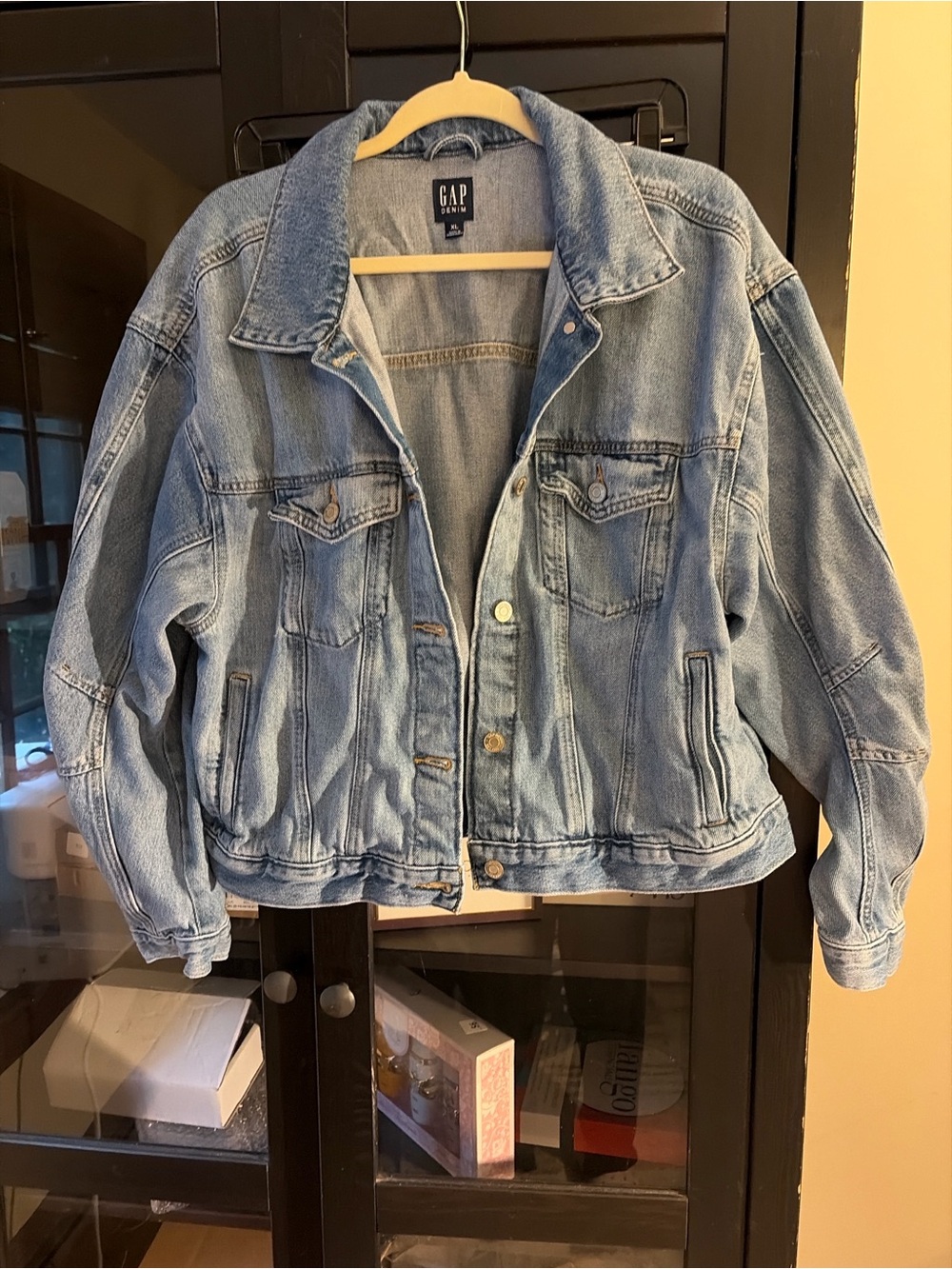 GAP Women's Light Wash Blue Denim Jacket